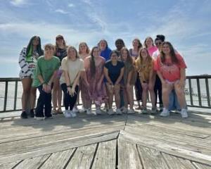 The ladies of DELTA went on a retreat to Rockport, Texas.